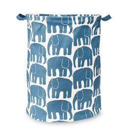 Kori Finlayson Elefantti 42x55 cm petrooli/valkoinen