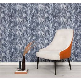 Kuitutapetti Vallila Klassikot Vol 2 5358-1 Ohra, 0.53x11.2m, sininen