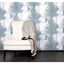 Kuitutapetti Vallila Klassikot Vol 2 5359-2 Karhunkierros, 0.53x11.2m, vihreä