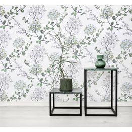 Kuitutapetti Vallila Klassikot Vol 2 5362-2 Melissa, 0.53x11.2m, vihreä