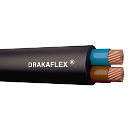 Kumikaapeli Draka DRAKAFLEX H05RN-F 2X0,75 R100