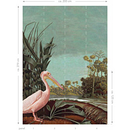 Kuvatapetti Esta Paradise XL Pelican Bird 2x2,79m