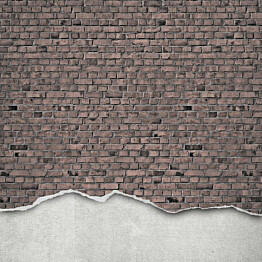 Kuvatapetti Rebel Walls Well-Worn Brick Wall Old Style, non-woven, mittatilaus