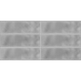 Kuviolaatta Pukkila Soho London Fog Grey himmea struktuuri 297x97mm