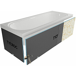 Kylpyammeen sivupaneeli säätöjaloilla Tycroc BCS30 2100x600x30 mm