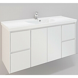Kylpyhuonekaluste Noro Lifestyle Concept 1200 pesuallas + allaskaappi + sivulaatikostot korkea