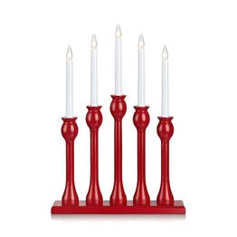 Kynttelikkö Markslöjd Lövåsa, 5-osainen, punainen