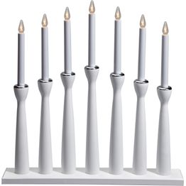 Kynttelikkö Måseskär 7-osainen puu valkoinen