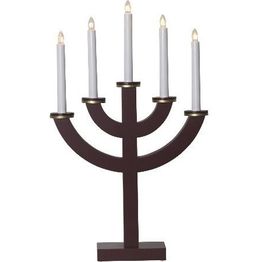 Kynttelikkö Star Trading Toarp 5-osainen 53 cm punainen