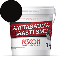 Laattasaumalaasti Fescon SML musta 3 kg