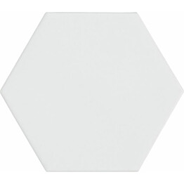 Lattialaatta Laattapiste LPC Alfa matta tasapintainen vivahteikas valkoinen 11.6x10.1cm