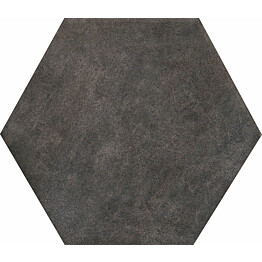 Lattialaatta Kymppi-Lattiat Concrete hex Black 14x16cm
