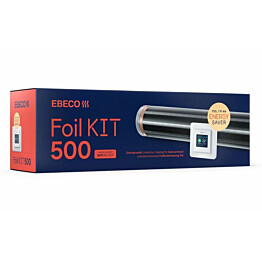 Lattialämmityskelmupaketti Ebeco FOIL KIT 500, 40 cm lämmitysleveys, 22.5m, 8-10m2, 625W