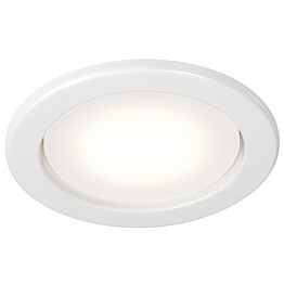 LED-alasvalo Airam Planex, 5W/828, GX53, Ø104x39mm, IP23, valkoinen