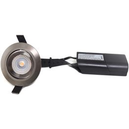 LED-alasvalo FTLight Lumispot, 4,5W,  IP22/IP20, 230lm, 4000K, himmennettävä, mattakromi