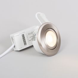 LED alasvalo FTLight kromi 6W 450lm 3000K IP44/IP23