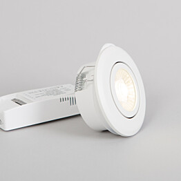 LED-alasvalo FTLight Pallas, 6W, 450lm, 4000K, IP44/IP23, himmennettävä, valkoinen