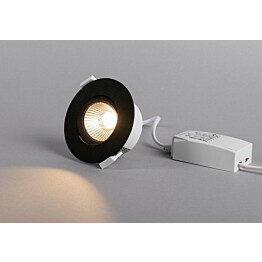 LED-alasvalo Hide-a-lite Optic Quick ISO 2700K musta