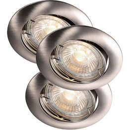 LED-alasvalosarja Nordlux Recess 3x35W IP23 säädettävä harjattu teräs