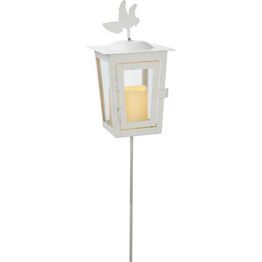 LED-hautalyhty ajastimella Star Trading Serene 12,5x12,5x40 cm valkoinen