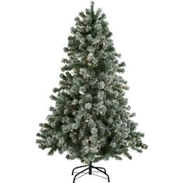 LED-joulukuusi Nordic Winter, 150x100cm, lumella