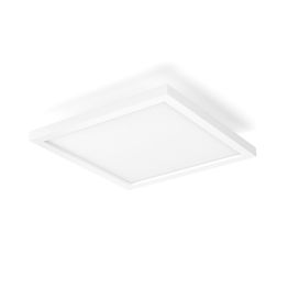 LED-kattovalaisin Philips Hue Aurelle 28W IP20 300x300 mm metalli/synteettinen valkoinen