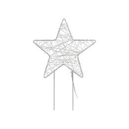 LED-koristetähti Markslöjd Gardener 21x0.5x32 cm harmaa
