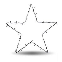 LED-koristetähti Markslöjd Nordgård 70x0.5x70 cm IP44 harmaa