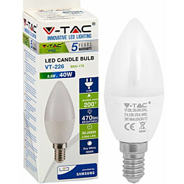 LED-kynttilälamppu V-TAC 55 W E14 4000 K