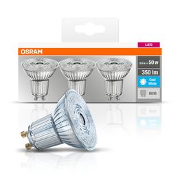 LED-lamppu Osram BASE PAR16 50, 3,6 W/840, GU10, 36° valokeila, 3 kpl/pak