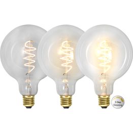 LED-lamppu Star Trading Decoration LED  3-step click 354-89 Ø 125x179mm E27 4W 2100K 68/135/270lm