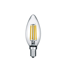 LED-Lamppu Trio E14 filament kynttilä 4W 470lm 2700K switch dimm