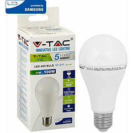 LED-polttimo V-TAC 17 W E27 3000 K