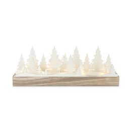 LED-pöytäkoriste Markslöjd Johannesberg, 44x15cm, paristokäyttöinen, valkoinen