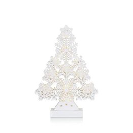 LED-pöytäkoriste Markslöjd Prince koristekuusi 39 cm valkoinen
