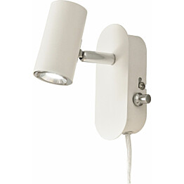 LED-seinäspotti Aneta Lighting Gusto valkoinen/kromi himmennettävä