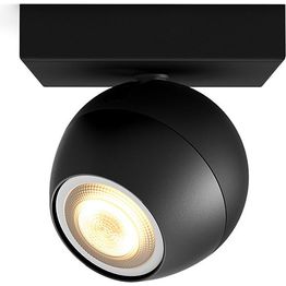 LED-spottivalaisin Philips Hue Buckram 5.5W musta