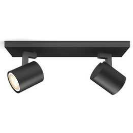 LED-spottivalaisin Philips Runner Hue 2x5.5W musta