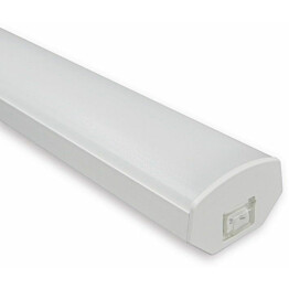 LED-työpistevalaisin Ensto Ami AL121L1200, 20W/830/840, 1200mm, kytkimellä, valkoinen