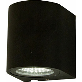 LED-ulkoseinävalaisin Aneta Union 3 W IP54 alasvalo musta
