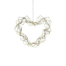 LED-valokoriste Markslöjd Aura sydän Ø 30 cm kulta
