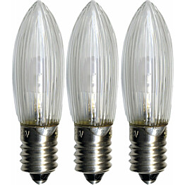 LED-varalamppu Star Trading E10 0,2W 10-55V Ø45x13mm 3 kpl