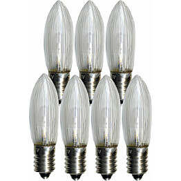 LED-varalamppu Star Trading E10 0,2W 10-55V Ø45x13mm 7 kpl