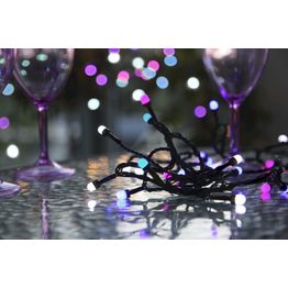 LED-värivaloketju Star Trading Cherry 400 cm IP44 42 valoa