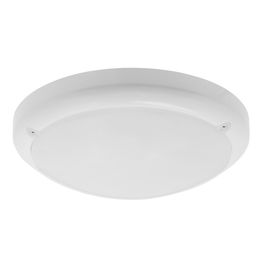 LED-yleisvalaisin Airam Sono III 15W/835 Ø295x78 mm IP54 valkoinen/opaali
