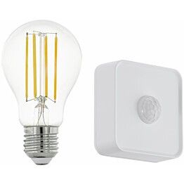 LED-Aloituspakkaus Eglo connect.z ZigBee filamentti E27 A60 806lm 6W liiketunnistin
