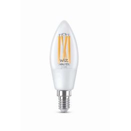 LED-älylamppu WiZ C35 Tunable White, Wi-Fi, 4.9W, E14, kirkas lasi