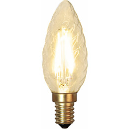 LED-kierrekynttilälamppu Star Trading Soft Glow 353-02-2, Ø35x98mm, E14, kirkas, 1.5W, 2100K, 120lm
