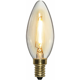 LED-kynttilälamppu Star Trading Soft Glow 353-03-1, Ø35x98mm, E14, kirkas, 0.8W, 2100K, 70lm