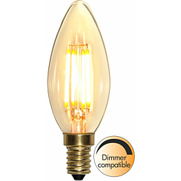 LED-kynttilälamppu Star Trading Soft Glow 353-05-1, Ø35x98mm, E14, kirkas, 4W, 2100K, 350lm